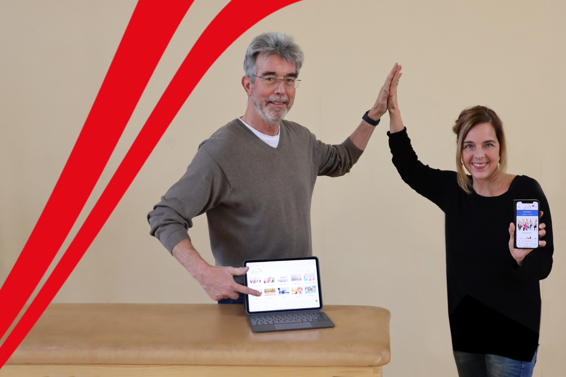 Neue Website Turnverein Eutingen - Patricia Poreisz und Udo Belger